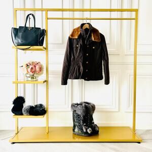 Bogner Adele 3-1 Jacket in Brown with Fur Collar Size M